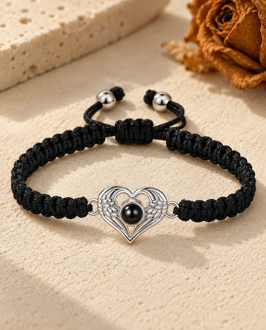 Armband mit Foto im Stein - flach liegend