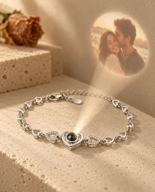 Armband mit Bild - projiziert das verborgene Foto an die Wand