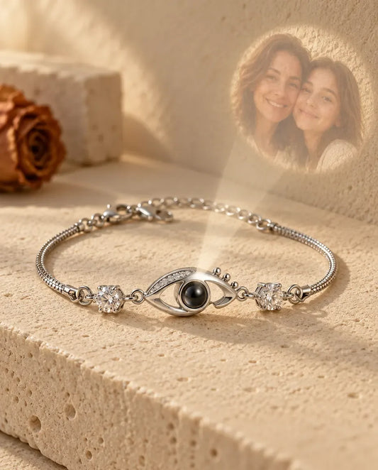 Armband mit Bild - projiziert das verborgene Foto an die Wand
