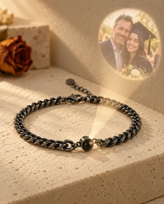 Armband mit Bild - projiziert das verborgene Foto an die Wand