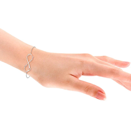 Armband mit Gravur – Infinity mit drei Namen, 925er Sterlingsilber oder Kupfer, Geschenk für Sie, Mama, Familie