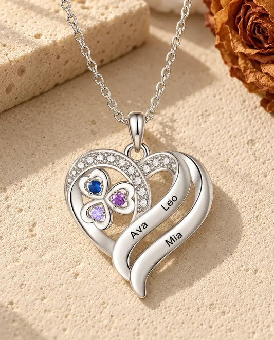 Kette mit Gravur - Vorderansicht in Silber